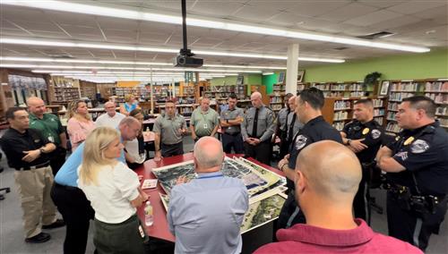 Table top exercise with district administration and local law enforcement